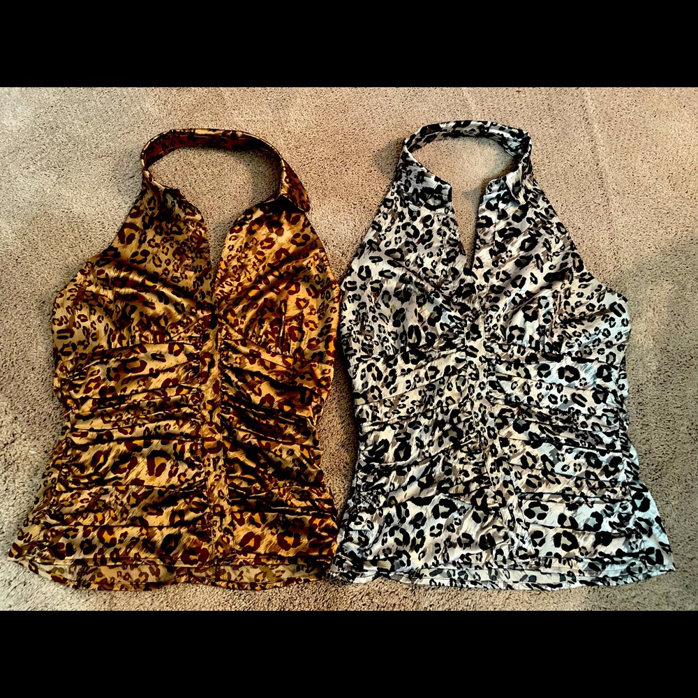 Two Guess Brand silk women’s Halter style tops